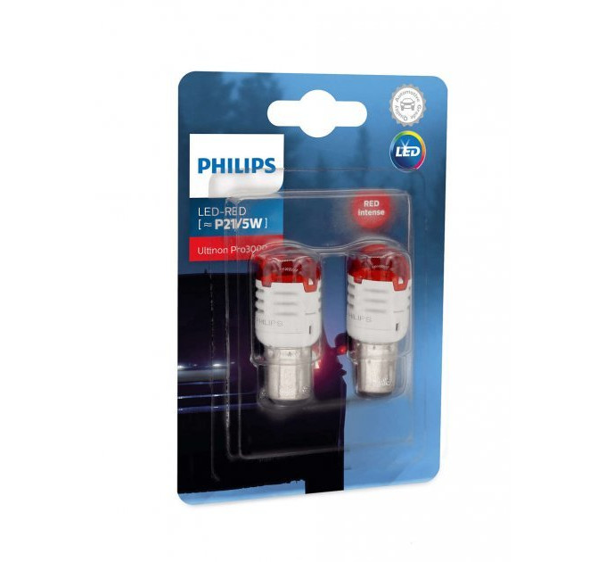Світлодіодні лампи Philips Ultinon Pro3000 RED 11499U30RB2 P21/5 LED 12V