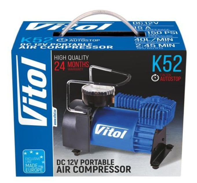 Автомобільний компресор Vitol K-52