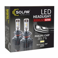 Світлодіодні лампи Solar LED H7 12/24V 6000K 60W