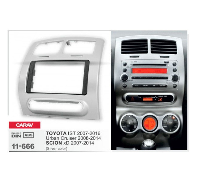 Перехідна рамка Toyota IST, Urban Cruiser, Scion xD CARAV 11-666