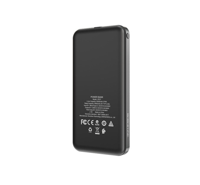 Повербанк BOROFONE BT27 Sea 10000mAh 2A Black