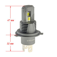 Світлодіодні лампи Cyclone LED H4 H/L 5500K type 43