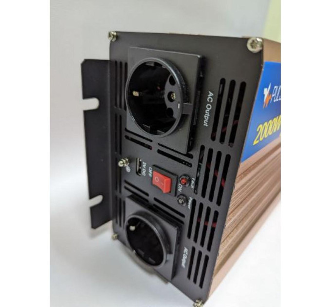Автомобільний інвертор Pulsepad PSW-2000 12V 2000W PURE SINE WAVE