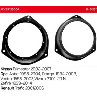 Проставки під динаміки ACV 271230-04 для автомобілів Opel, Nissan, Renault