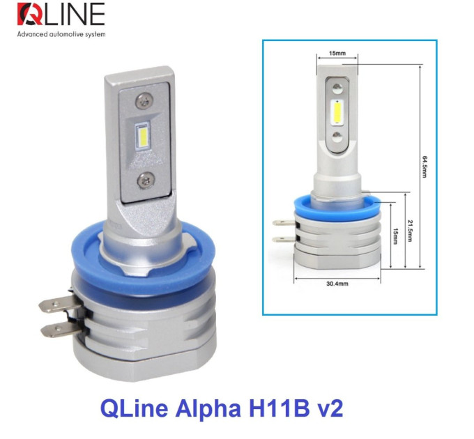 Світлодіодні лампи Qline Alpha H11Bv2 6000K