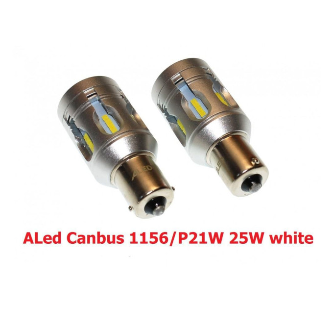 Світлодіодні лампи ALed Canbus 1156/P21W 14W White (2шт.)