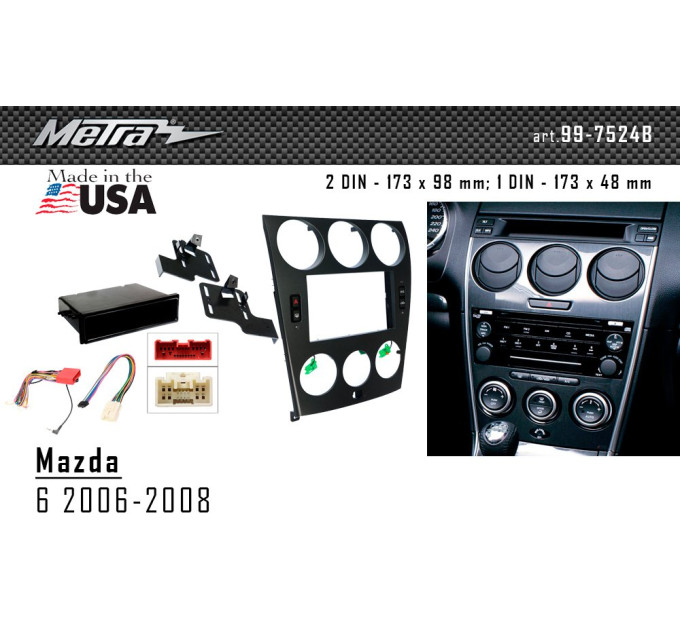Перехідна рамка Mazda 6 Metra 99-7524B
