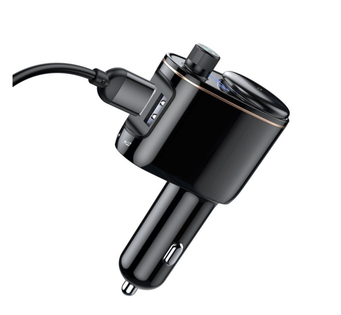 FM-трансмітер Baseus Locomotive Wireless MP3 Vehicle Charger Black