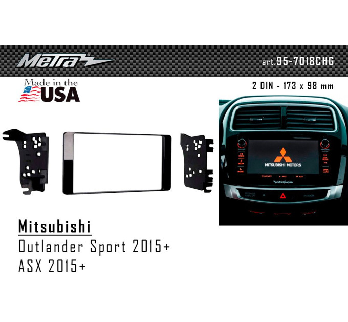 Перехідна рамка Mitsubishi Outlander Sport Metra 95-7018CHG