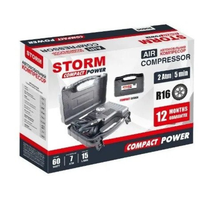 Автомобільний компресор STORM Compact Power 20600