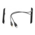 Перехідна рамка Toyota с USB и AUX удлинителем Carav 11-712