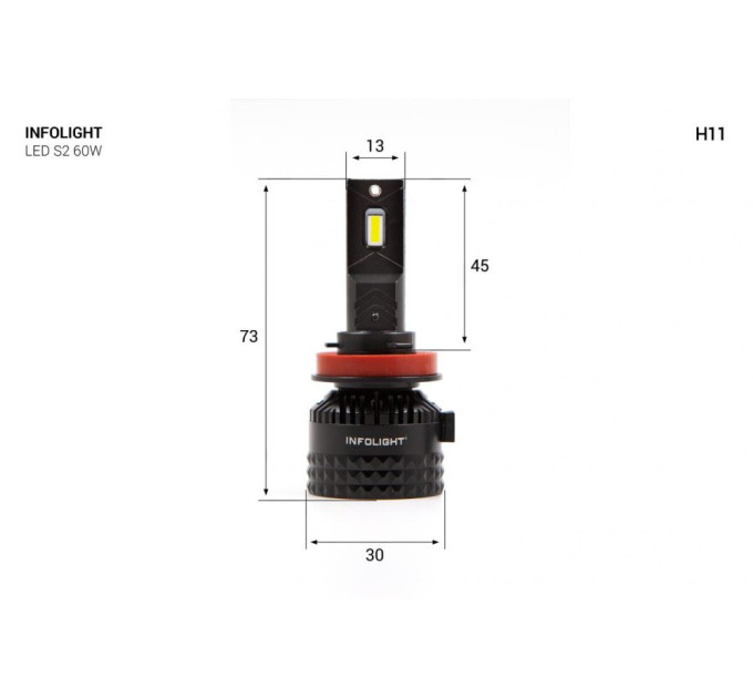 Світлодіодні лампи Infolight S2 H11 60W