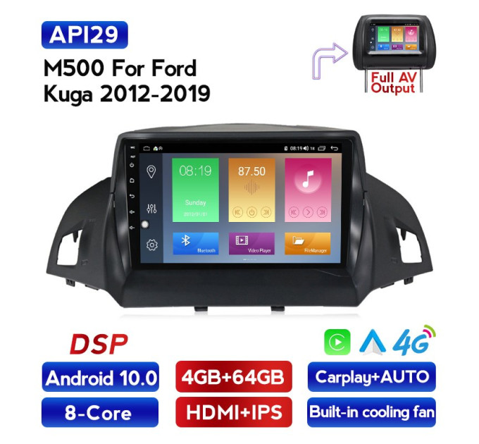 Штатна магнітола ECOBOOST FFT500Q-1328 FORD Kuga
