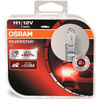 Комплект галогенних ламп OSRAM SilverStar 2.0 64150SV2-HCB H1 55W 12V P14.5S