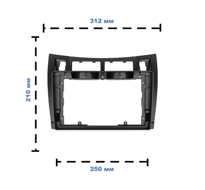 Перехідна рамка Element Toyota Yaris 2005-2012