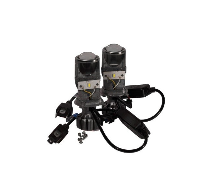 Комплект світлодіодних лінз HeadLight BI-LED H4 20/20W mini