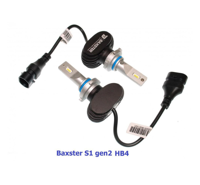 Світлодіодні лампи Baxster S1 gen2 HB4 (9006) 5000K