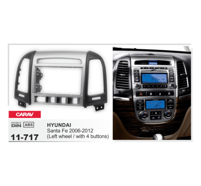 Перехідна рамка Hyundai Santa Fe Carav 11-717