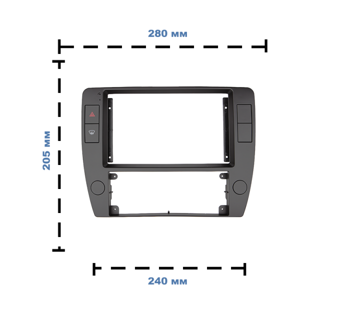 Перехідна рамка Element Volkswagen Passad B5 2000-2005