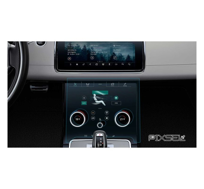 Захисне скло на клімат контроль Land Rover Velar 2017-2019 (матове) Pixsel RR-2387-M