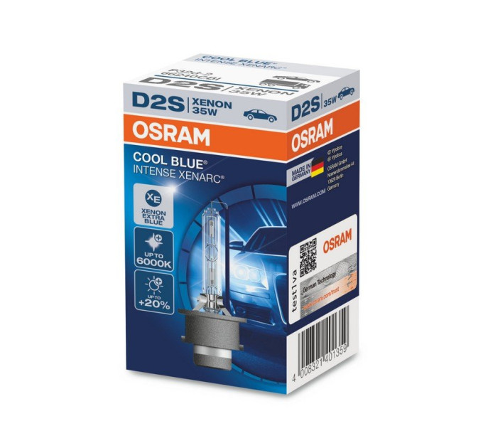 Ксенонова лампа Osram Xenarc CoolBlueIntense D2S 66240CBI-FS