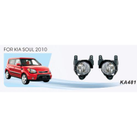 Протитуманні фари Vitol KA-481W KIA Soul 2010-11 ел.проводка