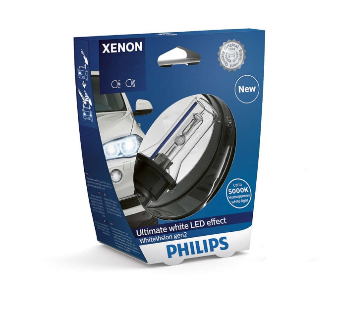 Ксенонова лампа Philips Xenon WhiteVision gen2 D3S 42403WHV2S1