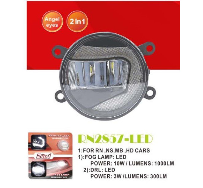 Протитуманні фари Vitol RN-2857-LED Renault FOG+DRL