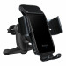 Автомобільний тримач Baseus Smart Solar Power Wireless Car Mount Electric Holder Black