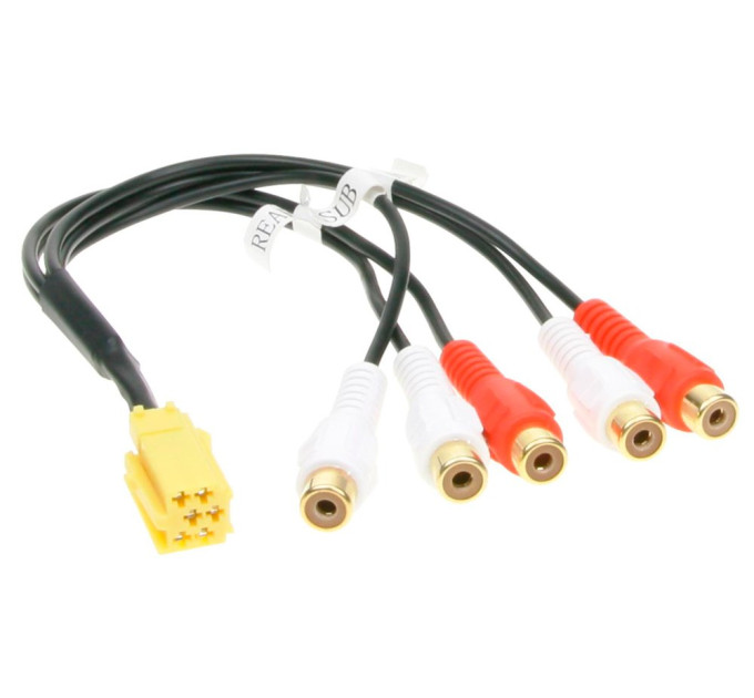 Адаптер лінійних виходів Mini ISO-RCA ACV 1441-03