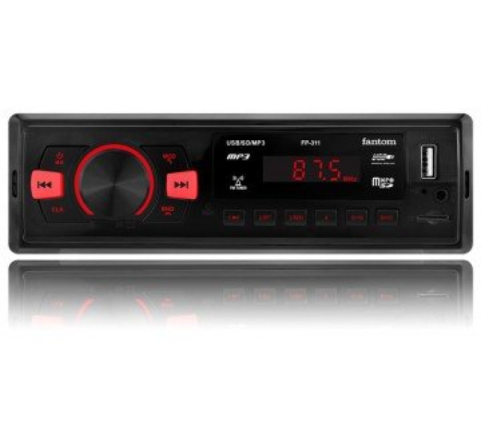 Автомагнітола Fantom FP-311 Black/Red