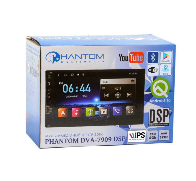Автомагнітола Phantom DVA-7909 DSP