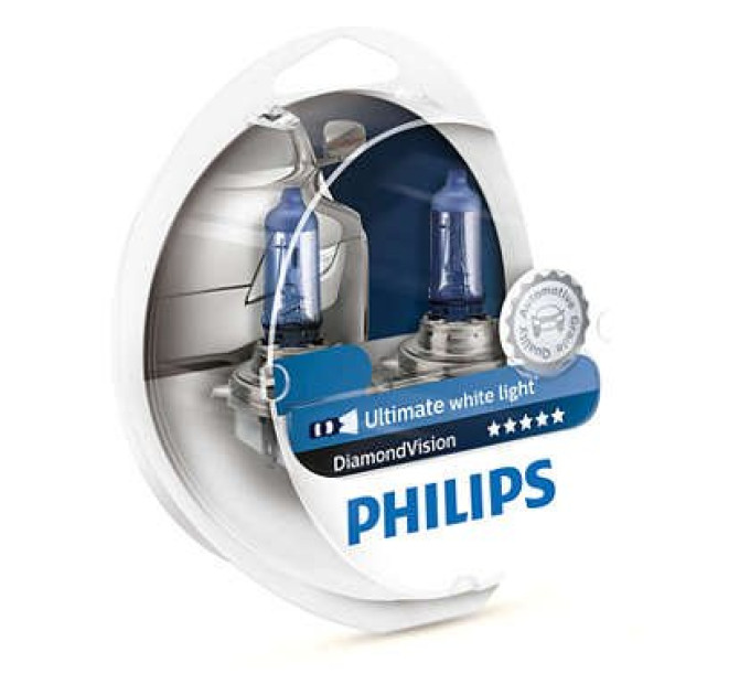 Комплект галогенних ламп Philips DiamondVision 12362DVS2 H11 5000K