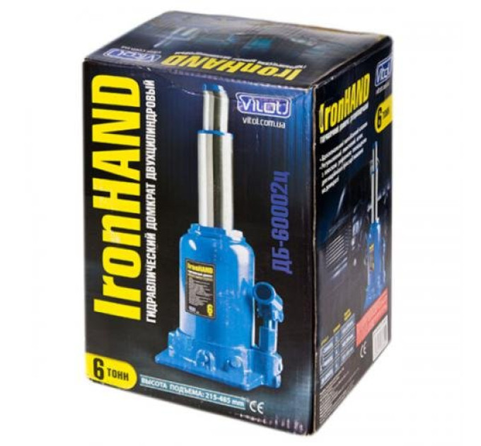 Домкрат Vitol ДБ-60002Ц 6т