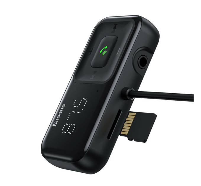 FM-трансмітер Baseus T typed S-16 wireless MP3 car charger Black