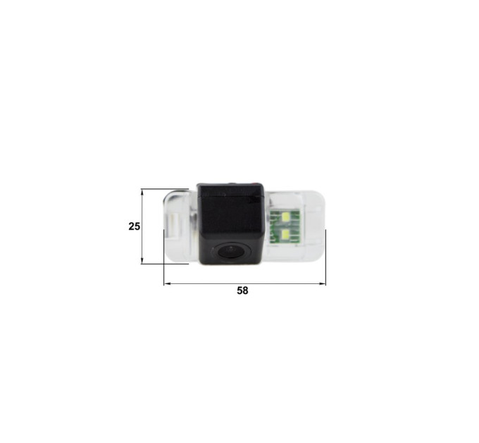 Штатна камера заднього огляду Falcon HS8037-XCCD Ford Mondeo, Focus, Fiesta, S-Max