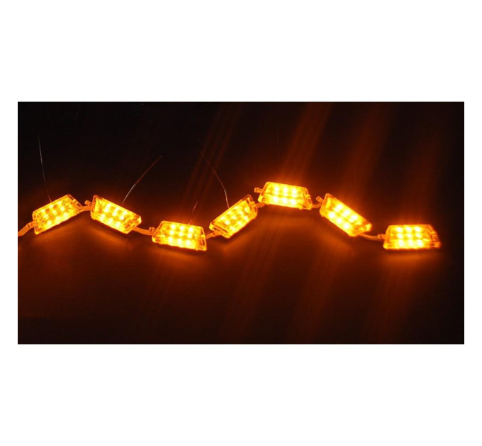 Світлодіодна (LED) стрічка Running Crystall Жовтий-Білий v2