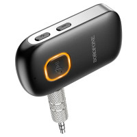 Bluetooth-ресивер BOROFONE BC42 Car AUX BT Black