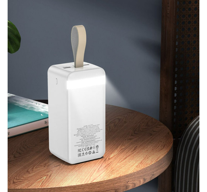 Повербанк BOROFONE BJ14DW Course 22.5W+PD20W 50000mAh White