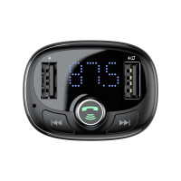 FM-трансмітер Baseus T typed Wireless MP3 Сharger Black