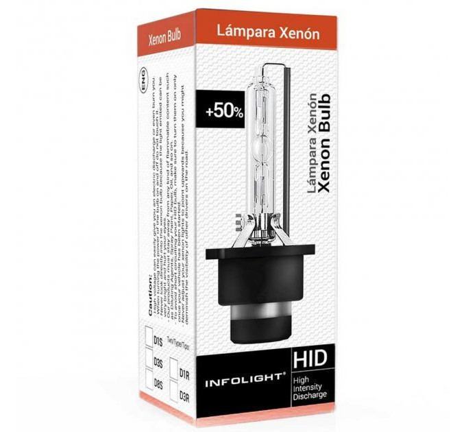 Ксенонова лампа Infolight D2S 6000K (+50%) 35W