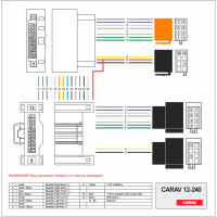 Перехідник для магнітол Ford, Land Rover Carav 12-240