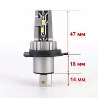 Світлодіодні лампи Cyclone LED H4 H/L 6000K type 32 v2