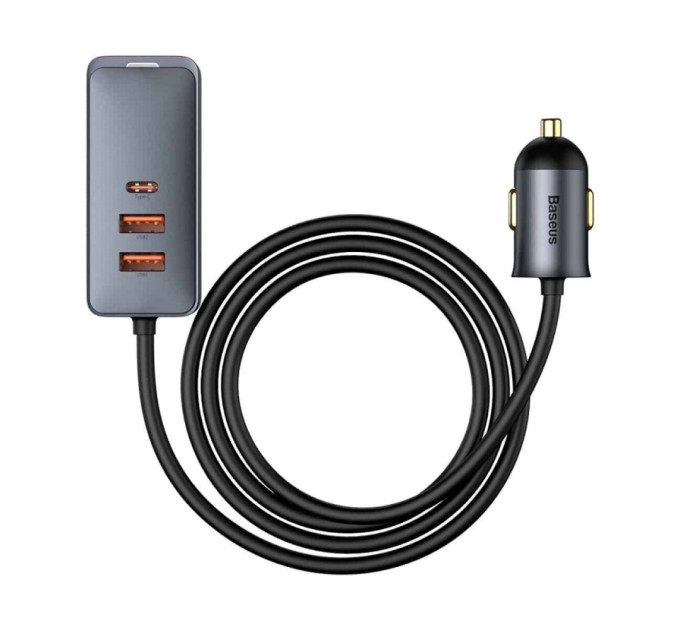 Автомобільний зарядний пристрій Baseus Share Together PPS 120W 3U+1C Gray