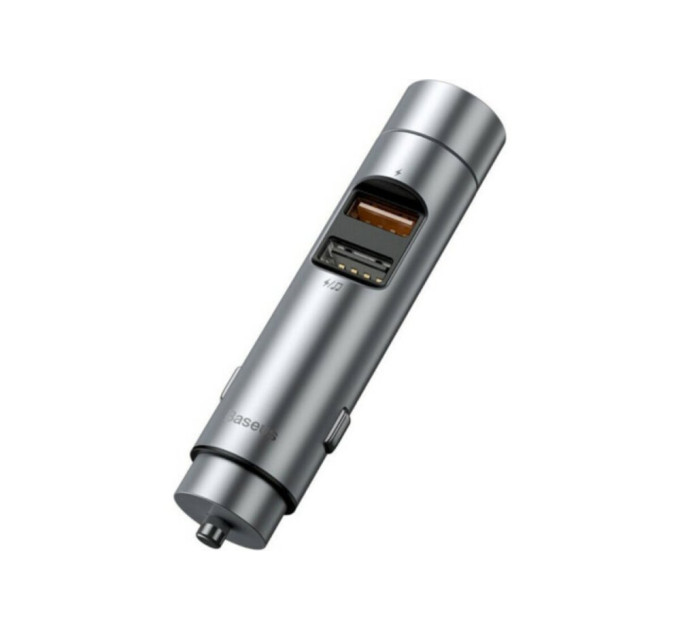 FM-трансмітер Baseus CCNLZ-0S Energy Wireless MP3 Charger Silver