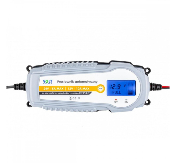 Зарядний пристрій VOLT POLSKA 12/24V 10A LCD (0266)
