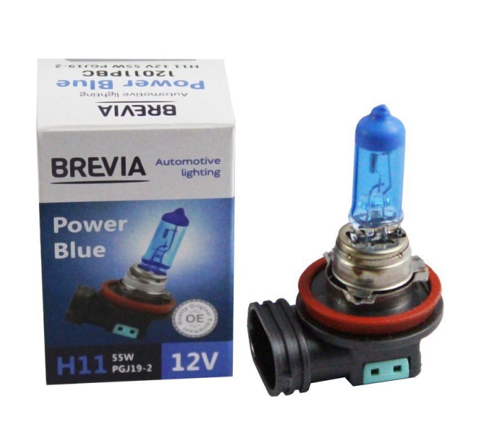 Галогенна лампа Brevia H11 Power Blue 12011PBC 12V 55W