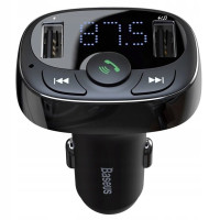 FM-трансмітер Baseus T typed Bluetooth MP3 charger with car holder （Standard edition）Black