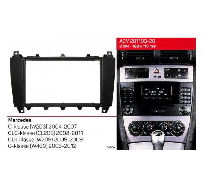 Перехідна рамка Mercedes ACV 281190-20