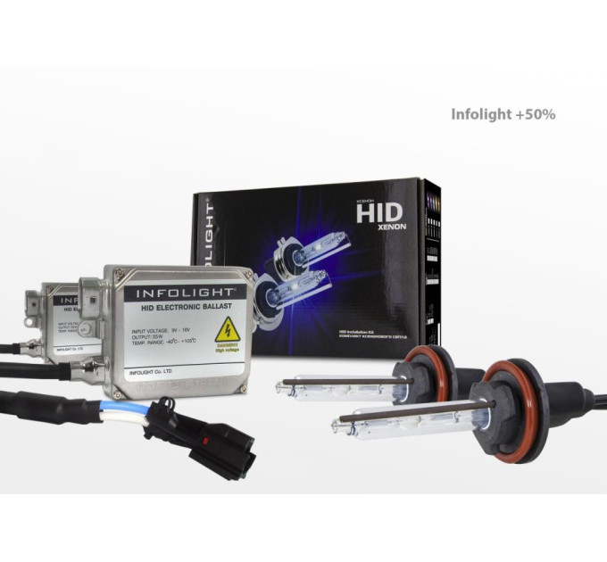 Комплект ксенону Infolight +50% H27 4300К